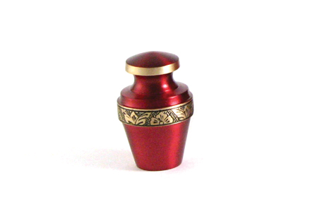 Grecian Crimson Keepsake Cremation Urn