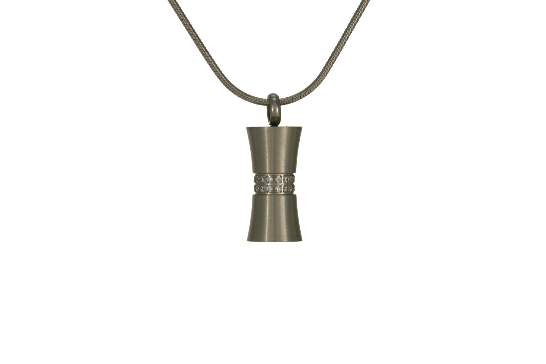 Hourglass Cremation Jewelry Pendant