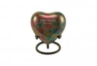 Classic Raku Heart Cremation Urn