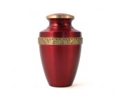 Grecian Crimson Large Cremation Urn