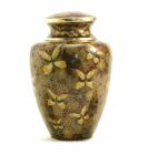 Golden Butterfly Cloisonne Large Cremation Urn