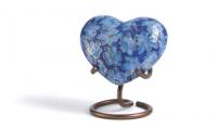 Cloisonne Essence Azure Heart Cremation Urn