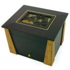 Craftsman Style Memory Chest with Butterflies Tile