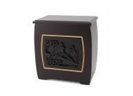 Modern Companion Urn with Cardinals Panel