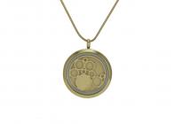 Circles Round Cremation Jewelry Pendant