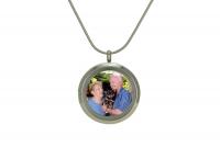 Photo Round Cremation Jewelry Pendant