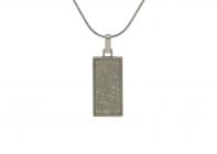 Textured Cremation Jewelry Pendant