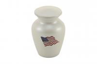 Classic American Flag Color Keepsake Cremation Urn