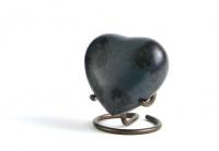 Glenwood Gray Marble Heart Cremation Urn