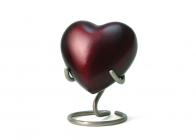 Monterey Ruby Heart Cremation Urn