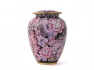 Floral Blush Cloisonne Elite Large Cremation Urn