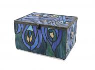 Paragon Stained Glass Peacock Memory Chest